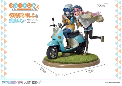 MÔ HÌNH  Kagamihara Nadeshiko & Shima Rin - Yurucamp Season 2 - Prisma Wing - 1/7 Complete Figure (Prime 1 Studio) CHÍNH HÃNG