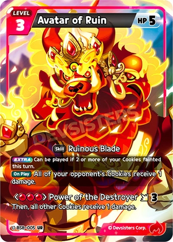 THẺ BÀI CookieRun: Braverse Trading Card Game – Vol 8: Land of Fire & Ruin, Realm of Apathy (Crème Knights) PACK CARD CHÍNH HÃNG