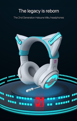 TAI NGHE Hatsune Miku - Piapro Characters - Hatsune Miku NX Cat Ear Bluetooth Wireless Headphones (YOWU) HEADPHONES CHÍNH HÃNG