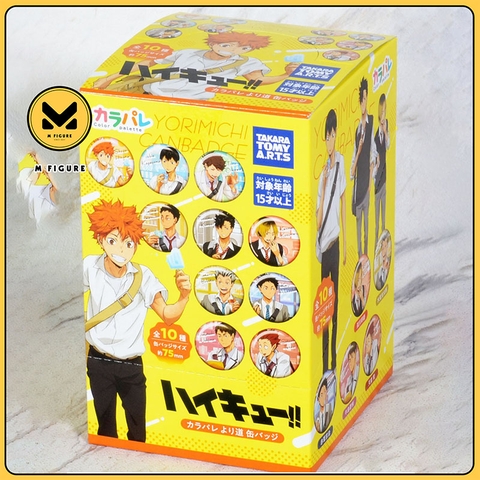 PIN CÀI Takara Tomy Arts Karapare Haikyu!! Yorimichi Can Badge GOODS CHÍNH HÃNG