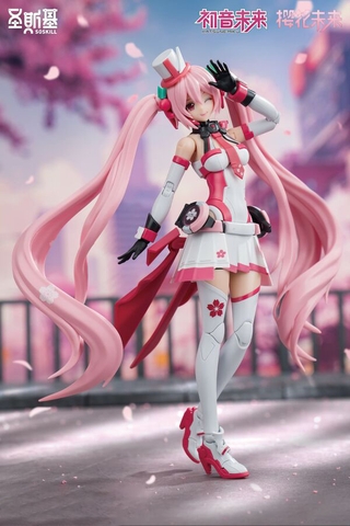 MÔ HÌNH Hatsune Miku - Vocaloid - Sakura, Sakura Express (SOSKILL) MODEL KIT CHÍNH HÃNG
