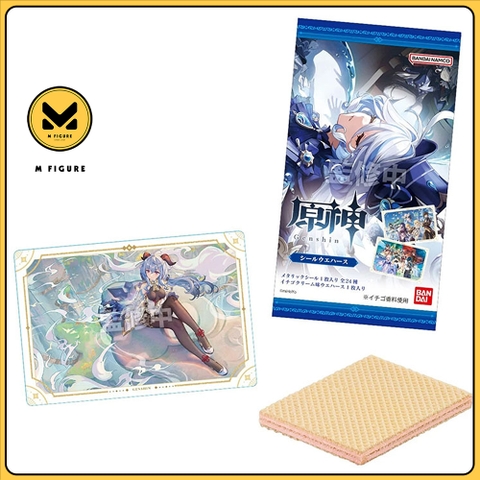 THẺ BÀI Genshin Impact - Seal Wafer (Bandai) PACK CARD CHÍNH HÃNG