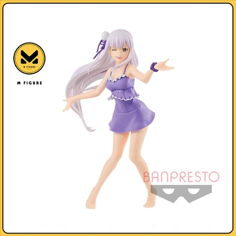 MÔ HÌNH Emilia - Re:Zero kara Hajimeru Isekai Seikatsu - EXQ Figure (Bandai Spirits) FIGURE CHÍNH HÃNG