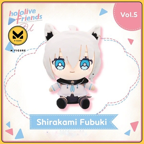 Bông Shirakami Fubuki - Hololive Friends With U (Vol.5) (Cover Corporation) PLUSHIE CHÍNH HÃNG