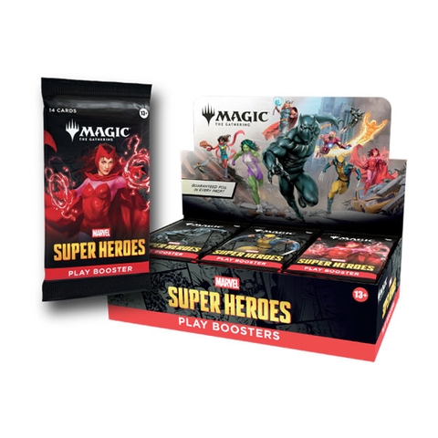 THẺ BÀI Magic: The Gathering - Marvel Super Heroes Play Booster Box - Trading Card Game (Wizards of the Coast) - CARD GAME CHÍNH HÃNG FIGURE CHÍNH HÃNG