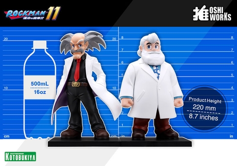 [PRE ORDER] MÔ HÌNH Dr. Light and Dr. Wily - Rockman 11: Unmei no Haguruma!! - Oshi Works (Kotobukiya, Thousand) FIGURE CHÍNH HÃNG
