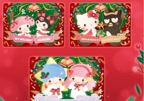THẺ BÀI Sanrio Characters - Winter Celebration - Polaroid Tranding Card (Kabao) PACK CARD CHÍNH HÃNG