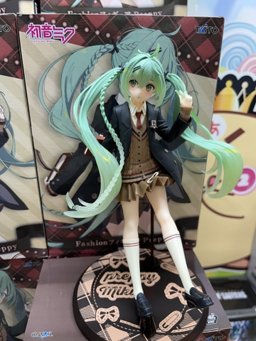 MÔ HÌNH Hatsune Miku - Vocaloid - Hatsune Miku Fashion Series - Preppy (Taito) FIGURE CHÍNH HÃNG