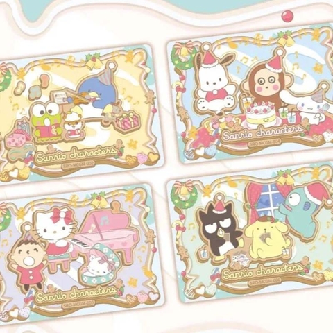THẺ BÀI Sanrio Characters - Winter Celebration - Polaroid Tranding Card (Kabao) PACK CARD CHÍNH HÃNG