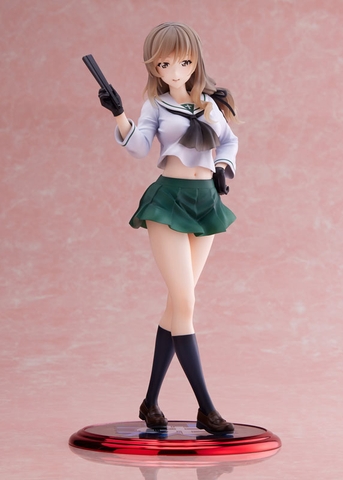 MÔ HÌNH Girls und Panzer Senshadou Daisakusen! Chiyo Shimada [Oarai Girls High] 1/7 Complete Figure(WAVE) CHÍNH HÃNG