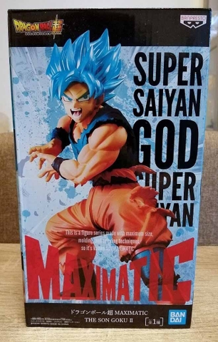 MÔ HÌNH Son Goku SSGSS - Dragon Ball Super - Maximatic (Bandai Spirits) FIGURE CHÍNH HÃNG