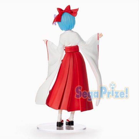 MÔ HÌNH Rem - Re:Zero Kara Hajimeru Isekai Seikatsu - SPM Figure - -Miko- Style (SEGA) FIGURE CHÍNH HÃNG