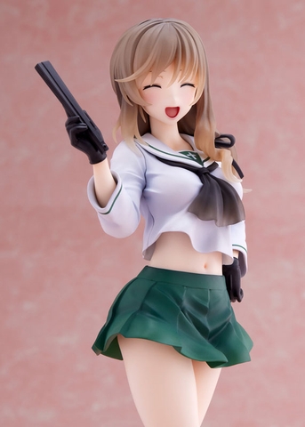 MÔ HÌNH Girls und Panzer Senshadou Daisakusen! Chiyo Shimada [Oarai Girls High] 1/7 Complete Figure(WAVE) CHÍNH HÃNG