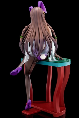 MÔ HÌNH 1/6 scaled pre-painted figure of The Demon Sword Master of Excalibur Academy Elfine Phillet wearing flower's purple bunny costume with Nip Slip Gimmick System(Nippon Columbia) FIGURE CHÍNH HÃNG