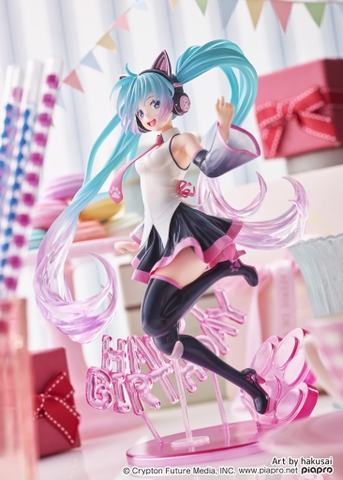 MÔ HÌNH Hatsune Miku - Artist MasterPiece AMP - Birthday 2021, Happy Cat (Taito) FIGURE CHÍNH HÃNG