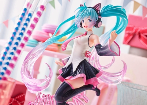 MÔ HÌNH Hatsune Miku - Artist MasterPiece AMP - Birthday 2021, Happy Cat (Taito) FIGURE CHÍNH HÃNG