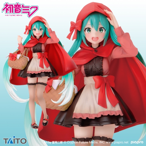 MÔ HÌNH Hatsune Miku -  Piapro Characters -  Hatsune Miku Wonderland Figure - Red Riding Hood (Taito) FIGURE CHÍNH HÃNG