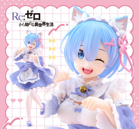 MÔ HÌNH Rem - Re:Zero Kara Hajimeru Isekai Seikatsu - Coreful Figure - Nekomimi Maid ver., Renewal (Taito) FIGURE CHÍNH HÃNG