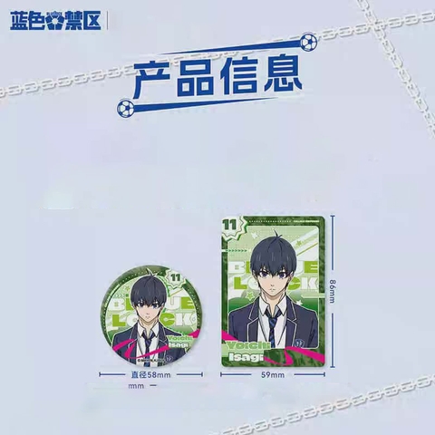 THẺ BÀI Blue Lock Uniform Series - Reflect Light Badge + Card  (All For Play) PACK CARD CHÍNH HÃNG