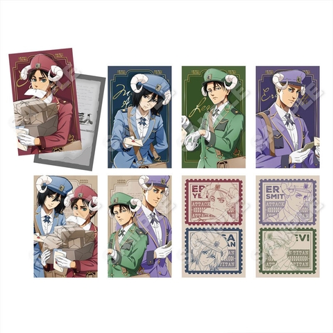 [Pre Order] FULL SET THẺ BÀI Attack on Titan - Trading Hologram Card Otodoke Mail (Stella Notes) CARD CHÍNH HÃNG
