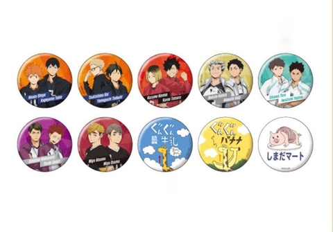 HUY HIỆU HaiKyuu!! - Can Lid Badge (Movic) GOODS CHÍNH HÃNG