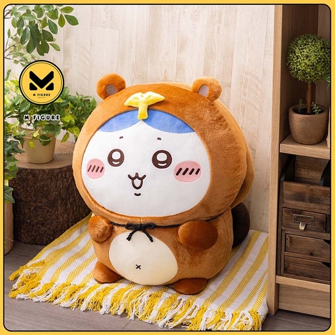 Bông Hachiware - Chiikawa Tanuki Damon Kuji - Dodeka Nuigurumi Plushie (Gray Parka Service) Plushie CHÍNH HÃNG