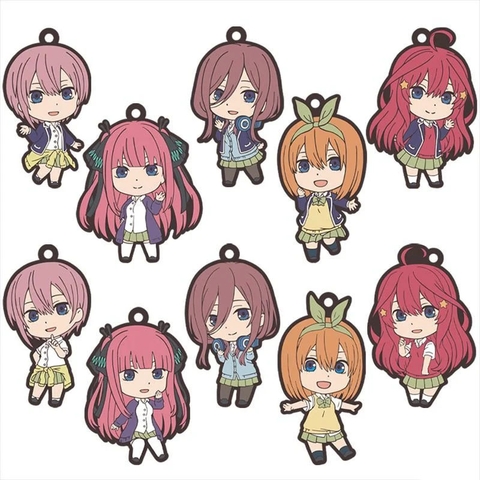 MÓC KHÓA Gotoubun no Hanayome (The Quintessential Quintuplets) - Rubber Strap Collection (Movic) GOODS CHÍNH HÃNG