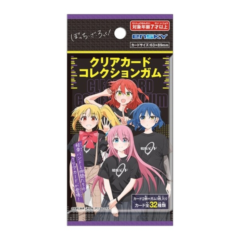 THẺ BÀI Bocchi Za Roku Clear Card Collection with Gum First Press Limited Box PACK CARD CHÍNH HÃNG