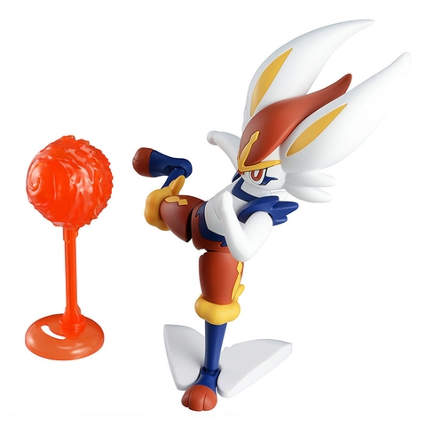 MÔ HÌNH Aceburn (Cinderace) - Pocket Monsters - Pokémon Plamo (50) (Bandai Spirits) FIGURE CHÍNH HÃNG