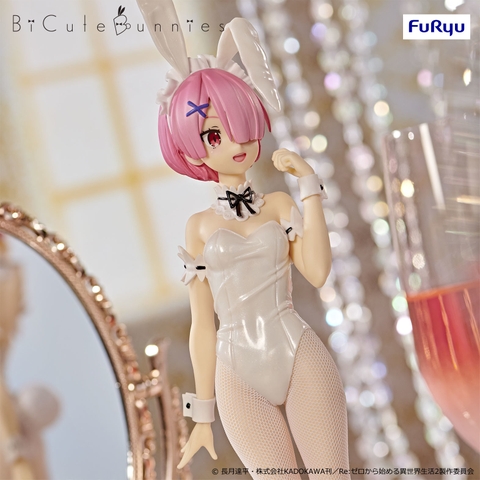 MÔ HÌNH Ram - Re:Zero - BiCute Bunnies - White Pearl Color Ver. (FuRyu) FIGURE CHÍNH HÃNG