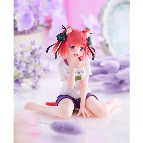 MÔ HÌNH Nakano Nino - Gotoubun no Hanayome ∬ - Desktop Cute - Cat Room Wear Ver. (Taito) FIGURE CHÍNH HÃNG