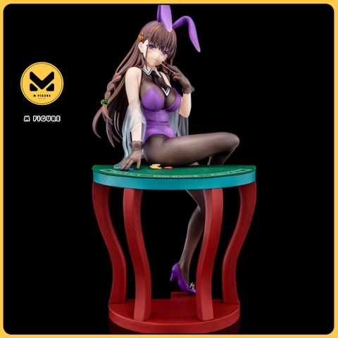 MÔ HÌNH 1/6 scaled pre-painted figure of The Demon Sword Master of Excalibur Academy Elfine Phillet wearing flower's purple bunny costume with Nip Slip Gimmick System(Nippon Columbia) FIGURE CHÍNH HÃNG