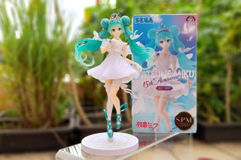 MÔ HÌNH Hatsune Miku - Piapro Characters - SPM Figure - 15th Anniversary KEI Ver. (SEGA) FIGURE CHÍNH HÃNG
