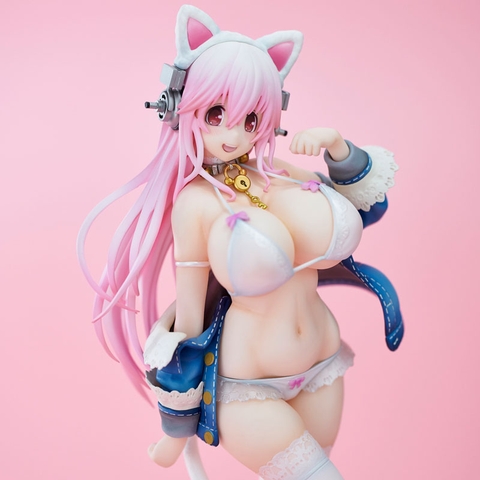 MÔ HÌNH Super Sonico White cat ver. Complete Figure(Union Creative) FIGURE CHÍNH HÃNG