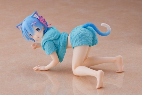 MÔ HÌNH Rem - Re:Zero - Desktop Cute - Cat room wear ver. (Taito) FIGURE CHÍNH HÃNG
