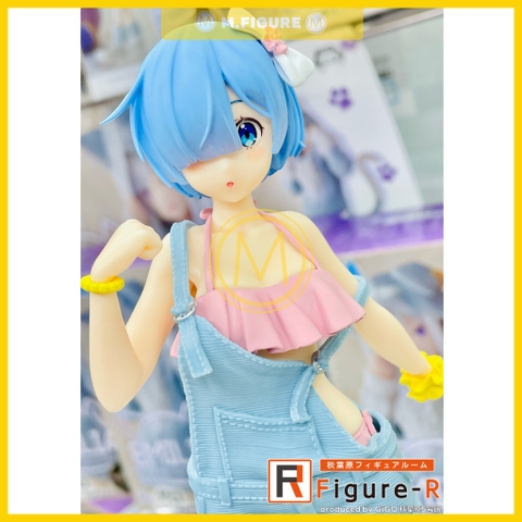 MÔ HÌNH Rem - Re:Zero - Precious Figure - Original Salopette Mizugi Ver. , Renewal (Taito) FIGURE CHÍNH HÃNG