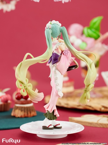 MÔ HÌNH Hatsune Miku - Piapro Characters - Exc∞d Creative - Sweet Sweets - Matcha Parfait, Sakura (FuRyu) FIGURE CHÍNH HÃNG