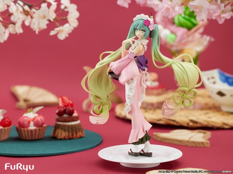 MÔ HÌNH Hatsune Miku - Piapro Characters - Exc∞d Creative - Sweet Sweets - Matcha Parfait, Sakura (FuRyu) FIGURE CHÍNH HÃNG