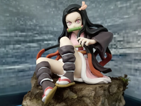 MÔ HÌNH Nezuko Kamado - Kimetsu no Yaiba - Noodle Stopper Figure ( FuRyu ) FIGURE CHÍNH HÃNG