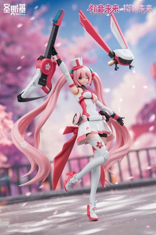 MÔ HÌNH Hatsune Miku - Vocaloid - Sakura, Sakura Express (SOSKILL) MODEL KIT CHÍNH HÃNG