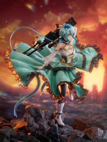 Sword Art Online - Sinon - Shibuya Scramble Figure - 1/7 - Crystal Dress Ver. (CyberZ, eStream) FIGURE CHÍNH HÃNG