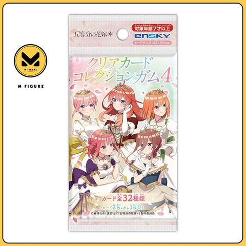 THẺ BÀI Gotoubun no Hanayome - Clear Card Collection 4 First Press Limited Edition (Ensky) PACK CARD CHÍNH HÃNG