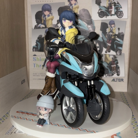 MÔ HÌNH Yuru Camp Rin Shima with Three-wheeled Motorcycle 1/10 Complete Figure(Alter) FIGURE CHÍNH HÃNG