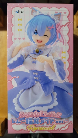 MÔ HÌNH Rem - Re:Zero Kara Hajimeru Isekai Seikatsu - Coreful Figure - Nekomimi Maid ver., Renewal (Taito) FIGURE CHÍNH HÃNG