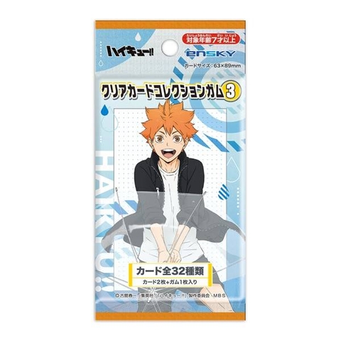 THẺ BÀI Haikyu!! - Clear Card Collection Vol.3 (Ensky) PACK CARD CHÍNH HÃNG