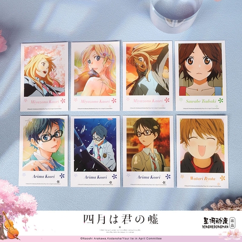 THẺ BÀI Shigatsu wa Kimi no Uso - Polaroid Box PACK CARD CHÍNH HÃNG