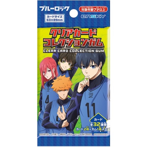 THẺ BÀI Blue Lock - Clear Card collection Gum (Ensky) PACK CARD CHÍNH HÃNG