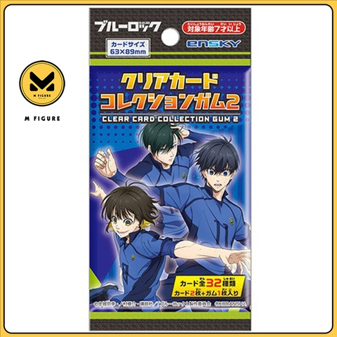 THẺ BÀI Blue Lock - Clear Card collection Gum 2 (Ensky) PACK CARD CHÍNH HÃNG