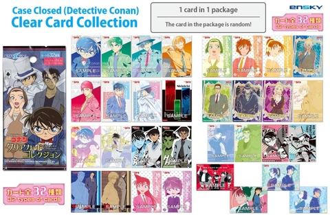 THẺ BÀI Detective Conan - Clear Card Collection (Ensky) PACK CARD CHÍNH HÃNG