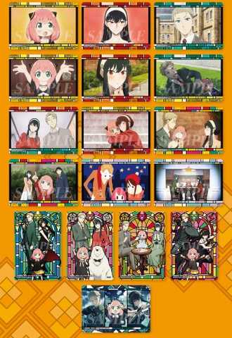 THẺ BÀI SPY x FAMILY - Carddass - Clear visual Card vol.1 (BANDAI) PACK CARD CHÍNH HÃNG